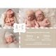 Pink Medallion Twins Photo Birth Announcements Image 4 of 6